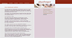 Desktop Screenshot of altenburger.com